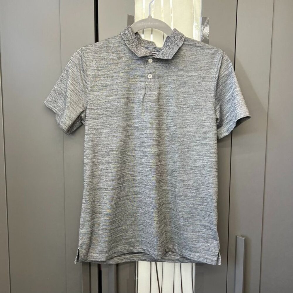 Amazon Essentials  Boys  Heather  Grey/Black  Polo  Size XXL (14-16)